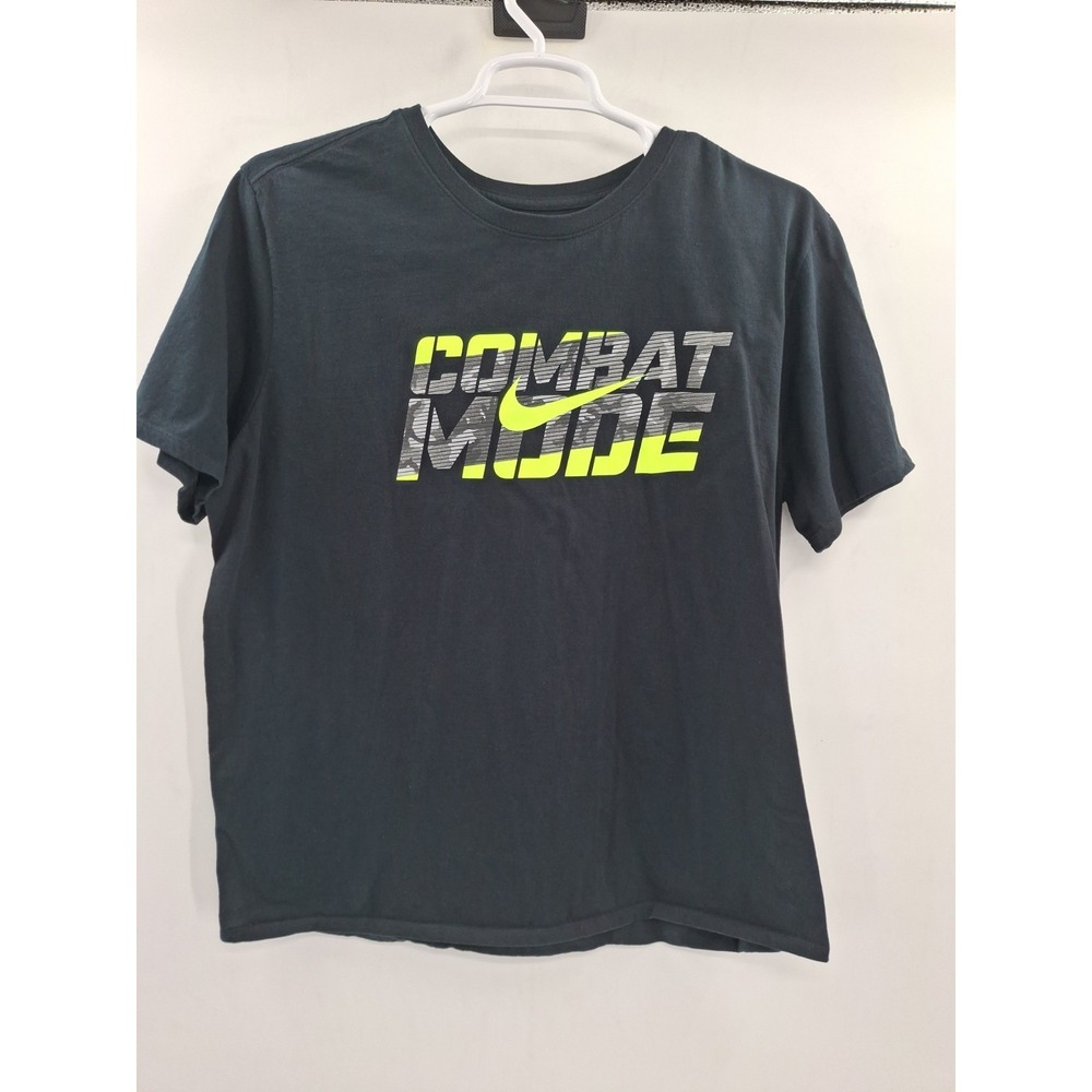 The Nike Tee Shirt Mens XXL Black Neon  Combat Mode Athletic‎